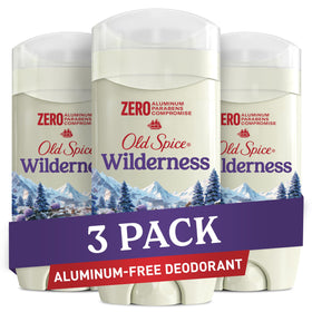 Old Spice Wilderness front packaging showing brand and scent benefits