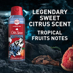 Old Spice Wolfthorn beside grooming kit demonstrating versatile daily use