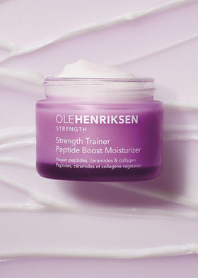 Ole Henriksen cream being smoothed onto skin showing hydration benefit
