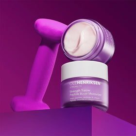Ole Henriksen jar in hand for size comparison and travel-friendly benefit