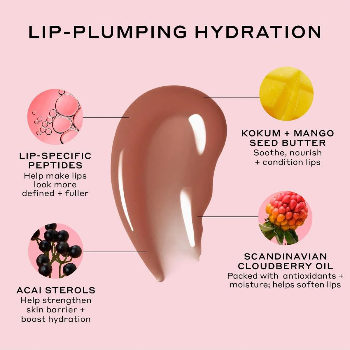 Ole Henriksen lifestyle shot of applying Pout Preserve Creme Brulee demonstrating nourished, natural-looking lips