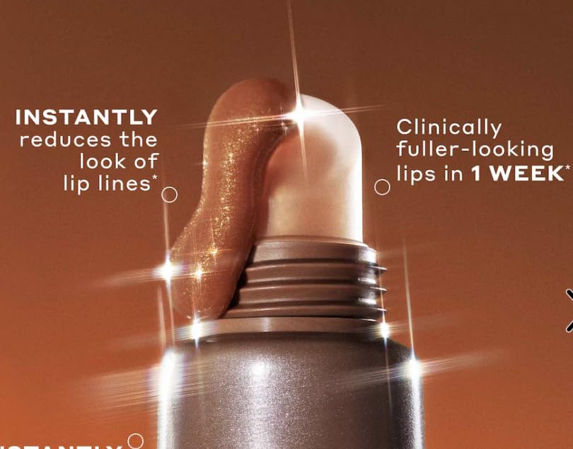 Ole Henriksen lip treatment held in hand illustrating size and travel-friendly benefit