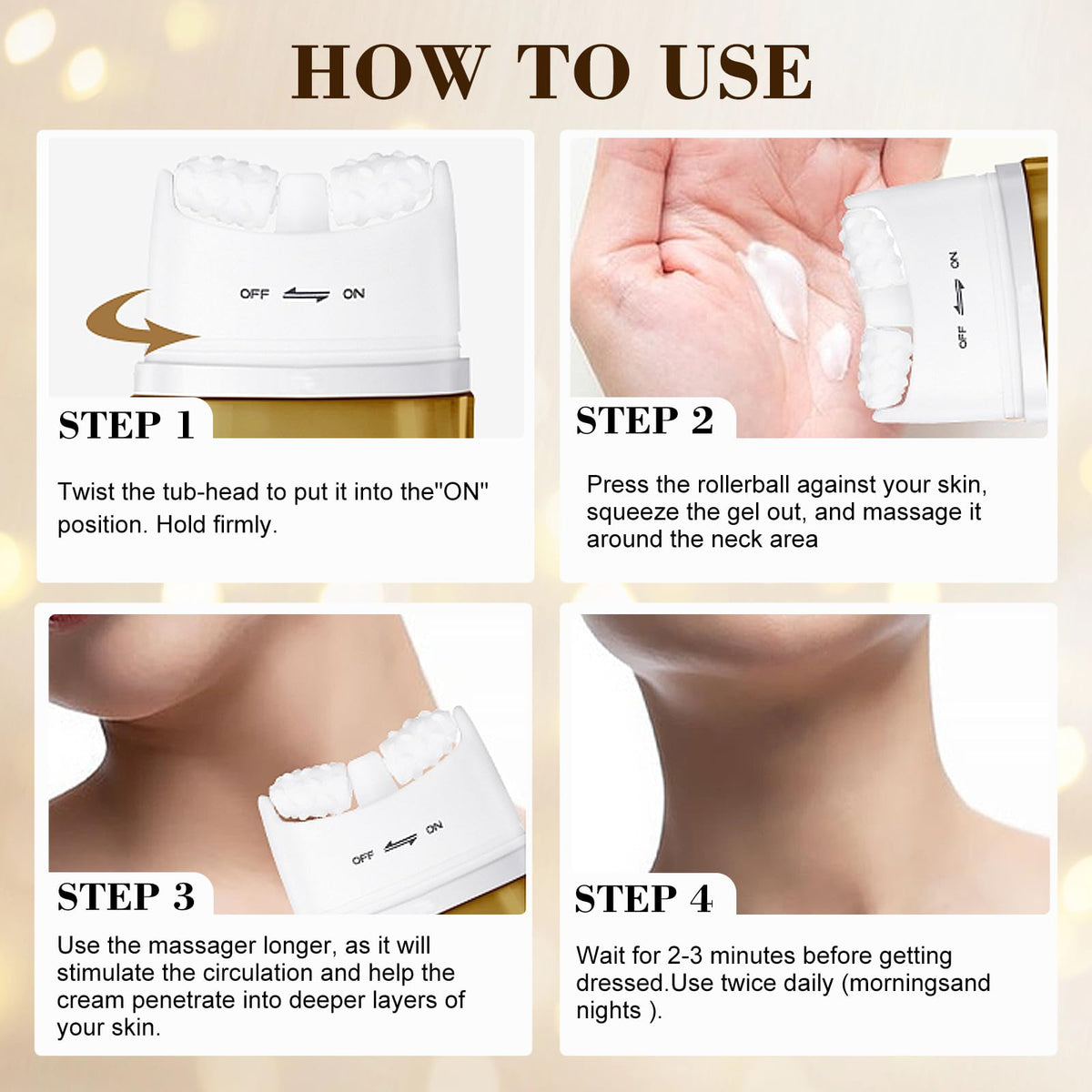 OLELON lifestyle bedside ritual suggesting nightly tightening and smoothing routine