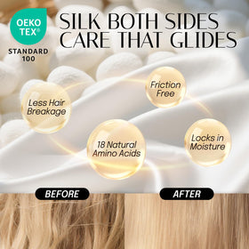 OLESILK close-up of silk interior texture preserving hair smoothness
