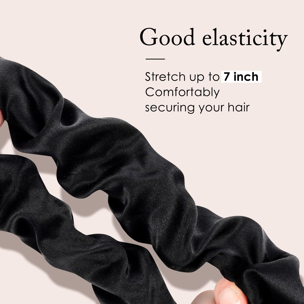 OLESILK label and stitching detail emphasizing quality construction and durable elastic