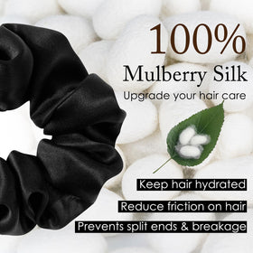 OLESILK close-up of Mulberry silk texture for gentle hair care