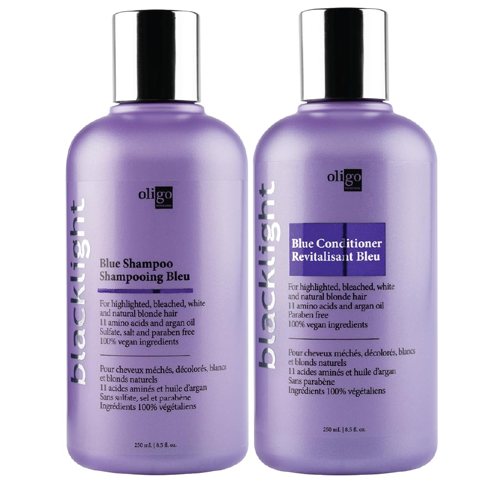 Oligo Professionnel duo front packaging shows both 8.5oz bottles and benefits