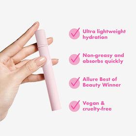 Olive & June foam tip close-up demonstrating precise, no-mess application benefit