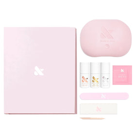Olive & June front packaging showing kit contents and benefits