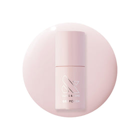 Olive & June front packaging showing sheer pink polish and brand label for shelf appeal