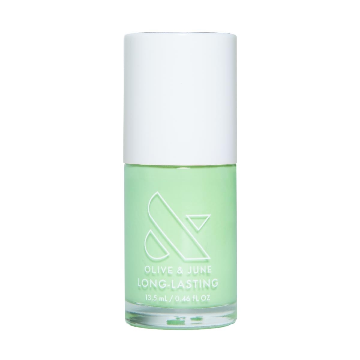 Olive & June Grogu Green front packaging shows color and benefit of salon-quality finish