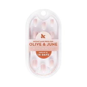 Olive & June 42 press-on nails arrayed for easy size selection and fit
