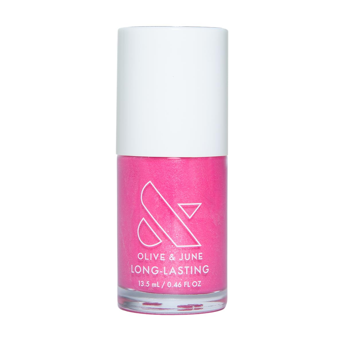 Olive & June front packaging showing Signet Pink, clear color preview benefit