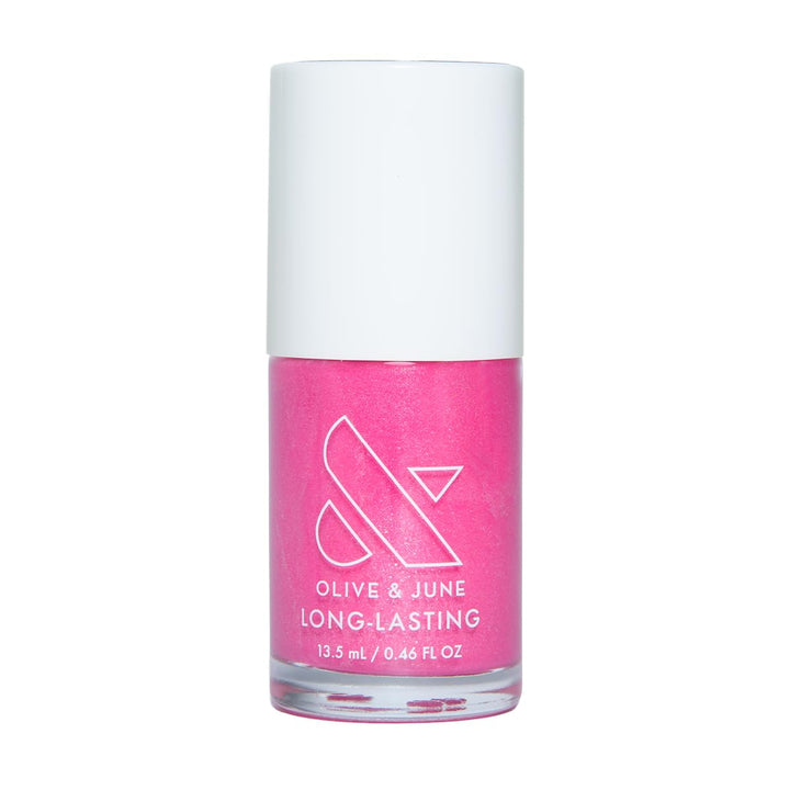 Olive & June front packaging showing Signet Pink, clear color preview benefit