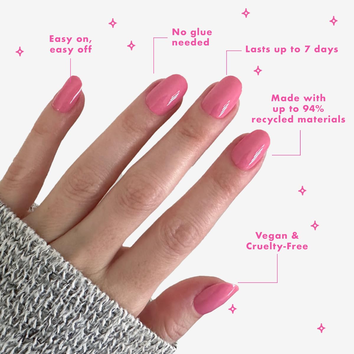 Olive & June included tools—file, buffer, prep pad—showing everything needed for perfect application