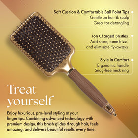 Olivia Garden NT-PDL bristle tips detail reducing tangles and breakage