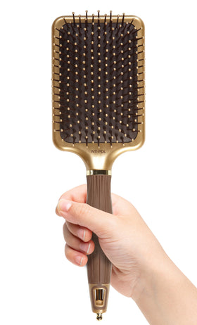 Olivia Garden NT-PDL cushioned base closeup protecting hair and scalp