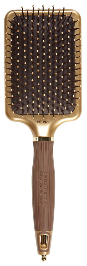 Olivia Garden NT-PDL front view showing paddle for fast smoothing and shine