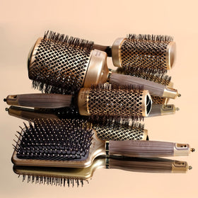Olivia Garden NT-PDL in use during blow-dry for polished, frizz-free finish