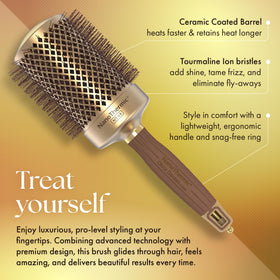 Olivia Garden bristles detail with soft tips to prevent scalp snagging