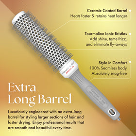 Olivia Garden soft-tip wavy bristles detail reducing frizz and protecting scalp