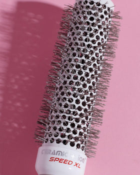 Olivia Garden brush on bathroom counter styling setup for everyday use