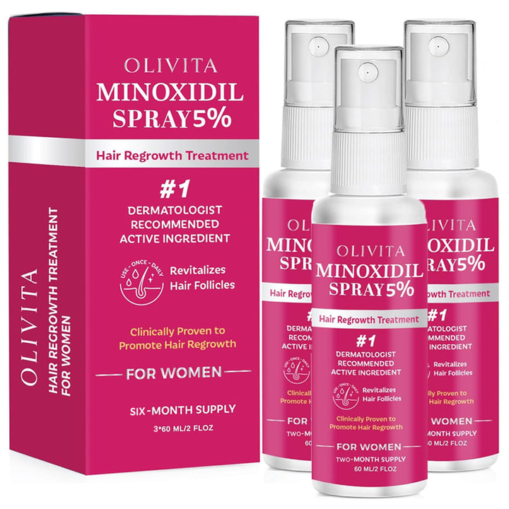 OLIVITA front packaging showing spray bottle and label, clear product presentation benefit