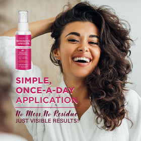 OLIVITA spray nozzle close-up demonstrating precise application and quick-dry benefit