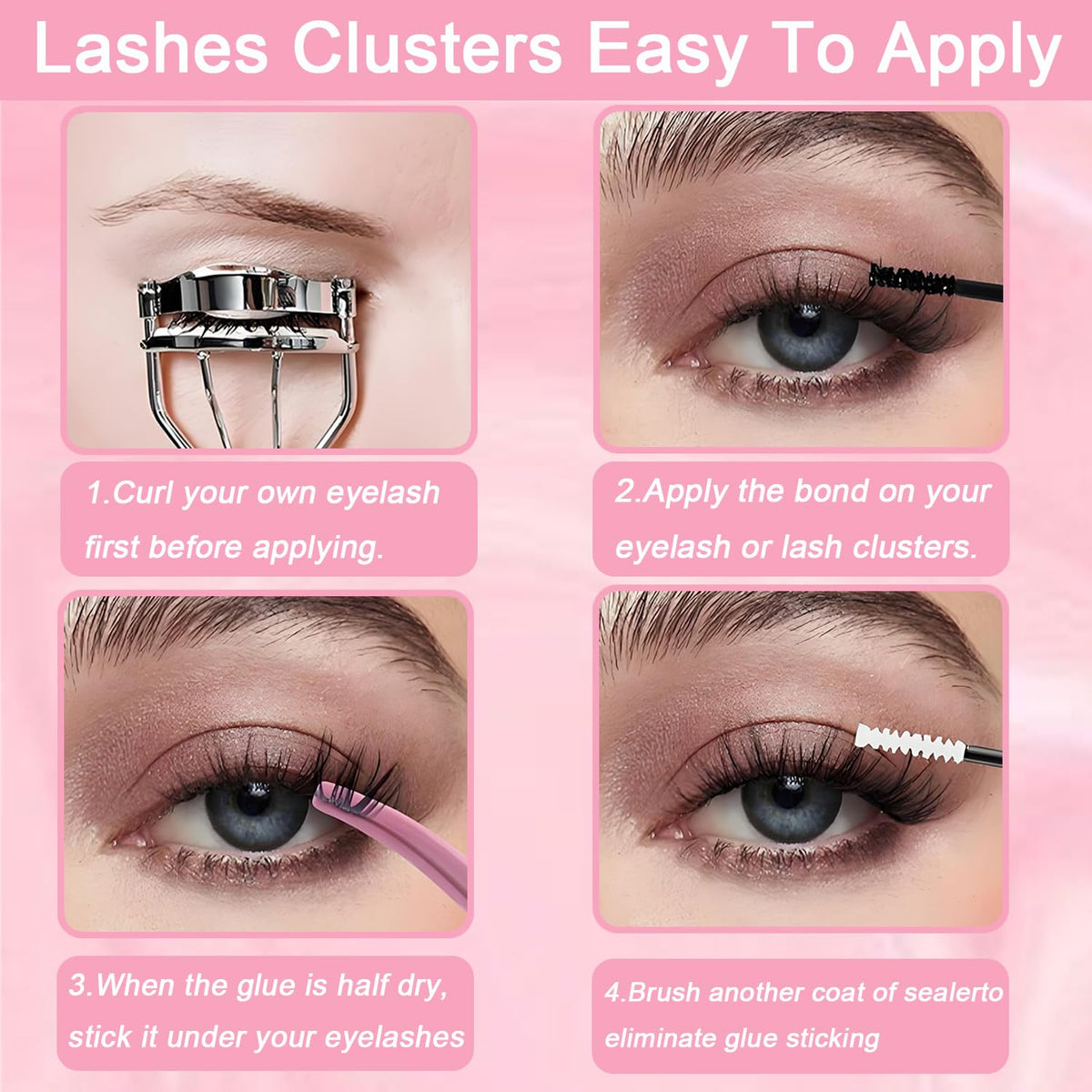 OLLAVO comparison of 9mm to 16mm clusters illustrating customizable length and tapered effect