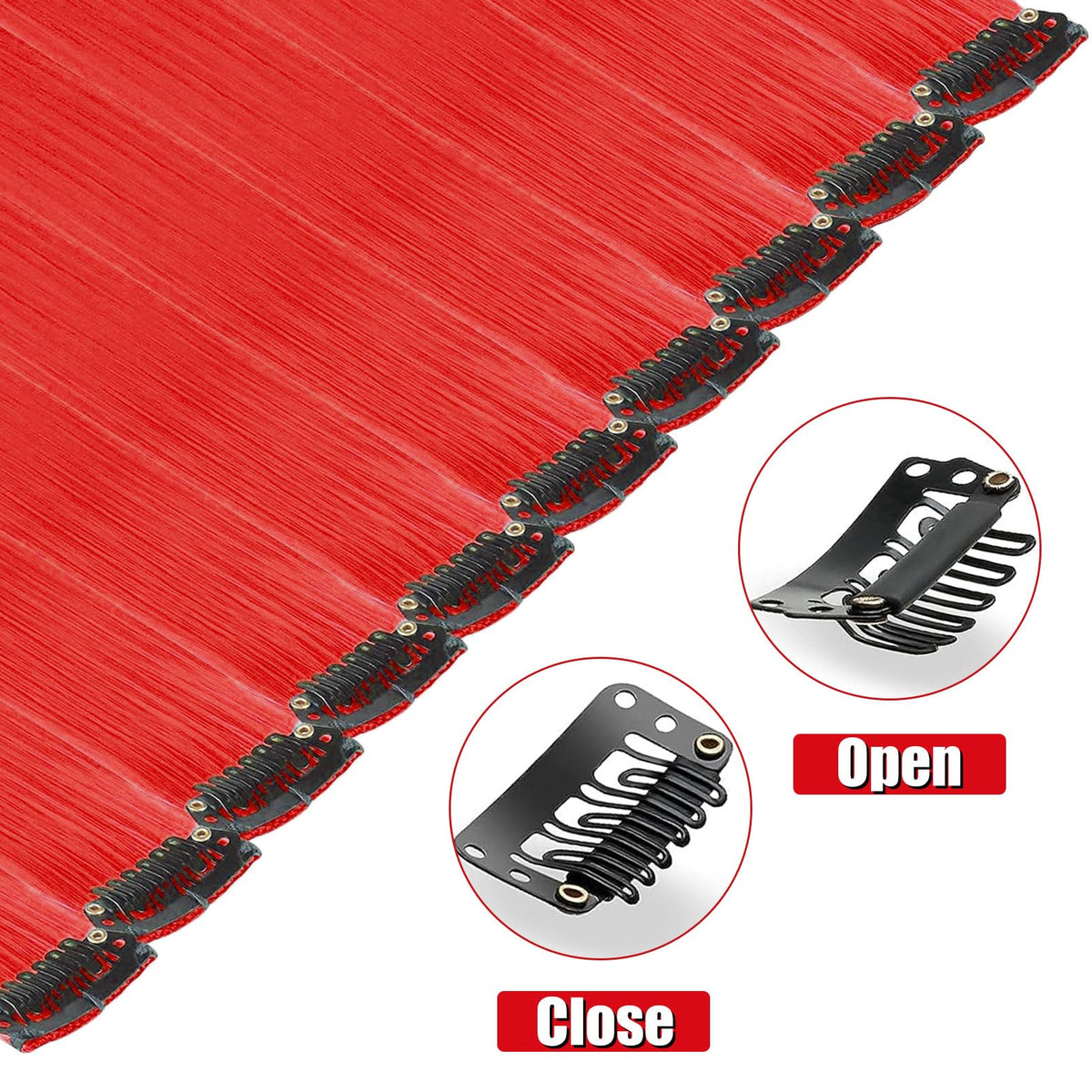 Olldag on model showing 22 inch length for dramatic, long-lasting highlights