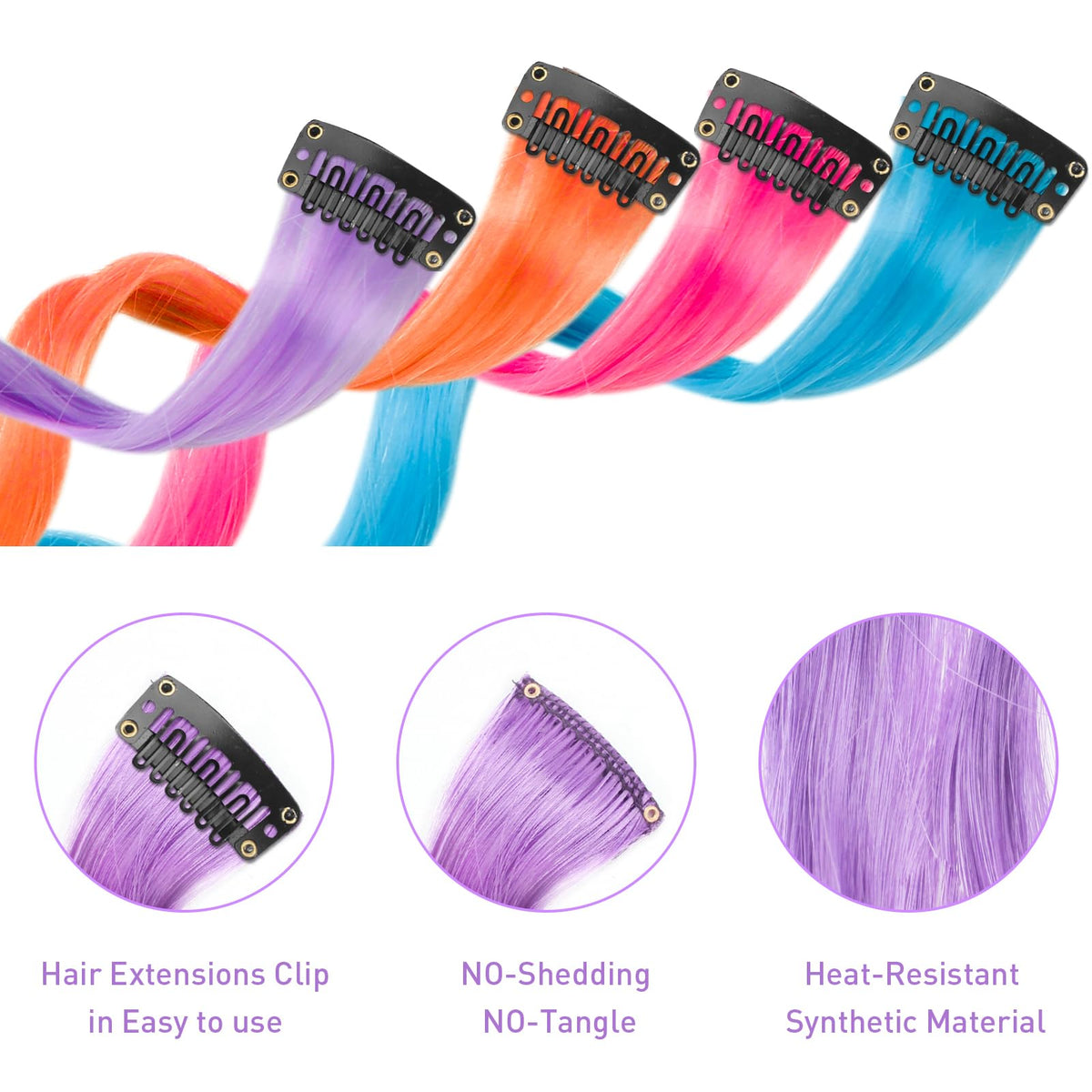 Olldag child wearing colorful extensions at a party showcasing fun transformation