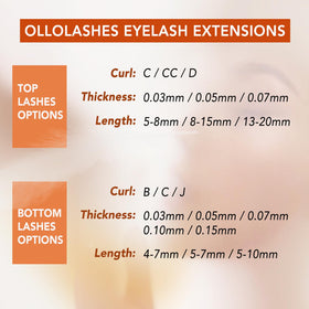 OLLOLASHES packaging and label clear branding and professional supply benefit