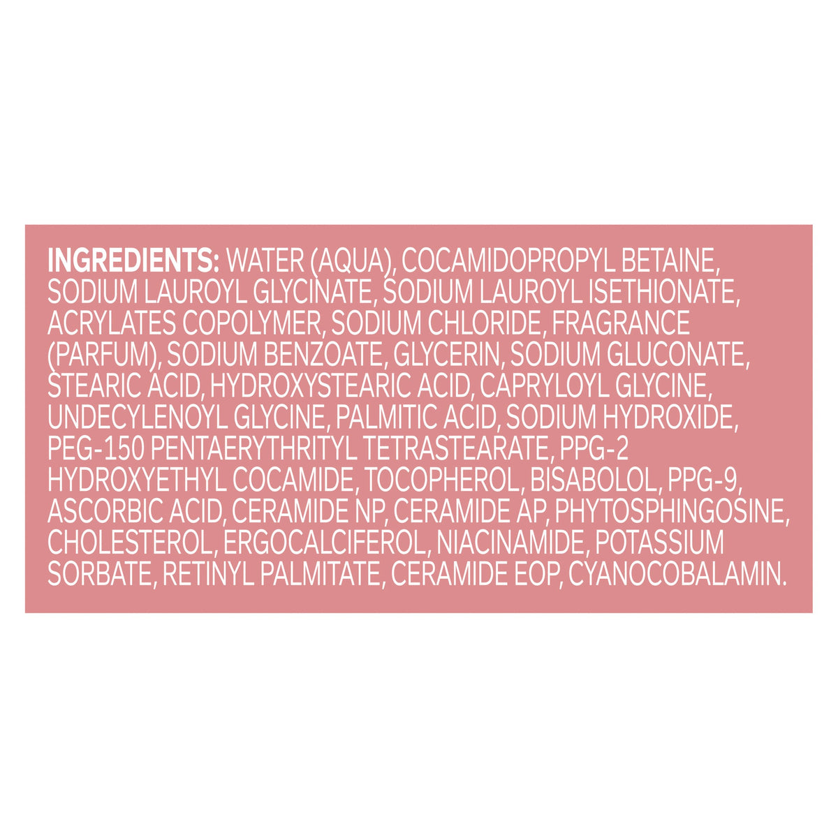 OLLY label close-up of COMFY body wash highlighting hypoallergenic claims