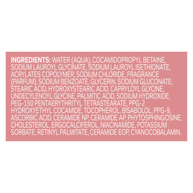 OLLY label close-up of COMFY body wash highlighting hypoallergenic claims