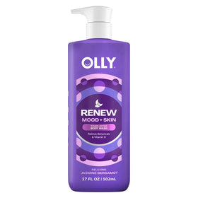 OLLY front bottle showing label and 17oz size for calming bedtime rituals