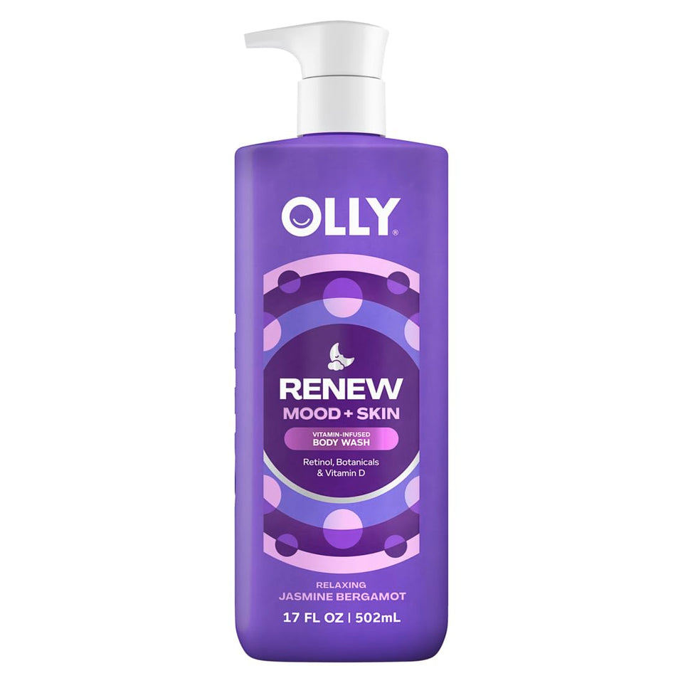 OLLY front bottle showing label and 17oz size for calming bedtime rituals