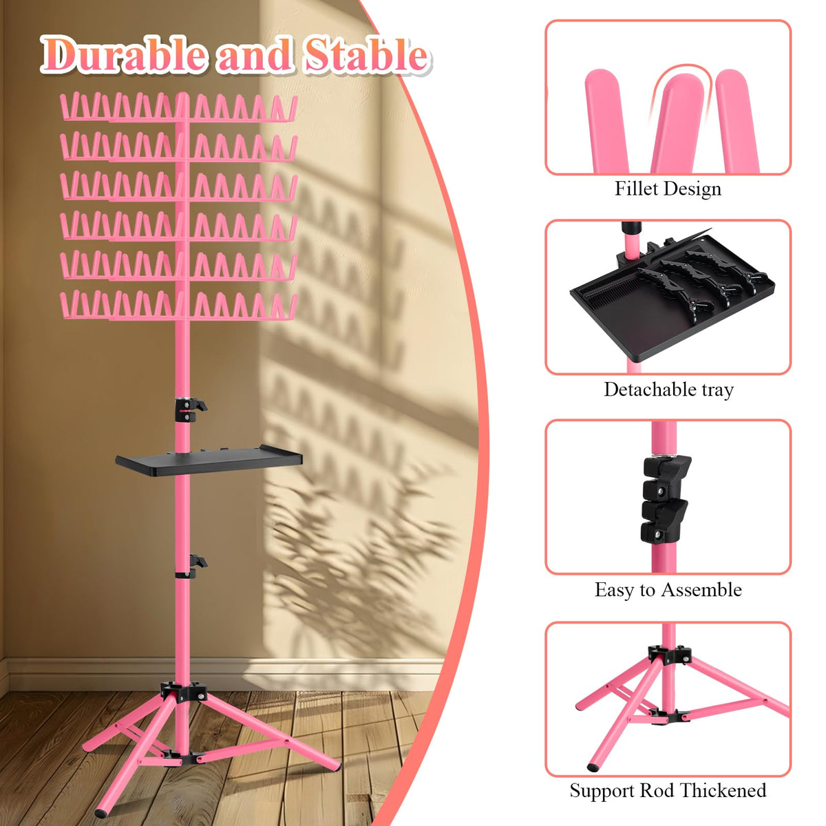 OLMRJKD removable tray with combs and clips keeping tools organized and accessible