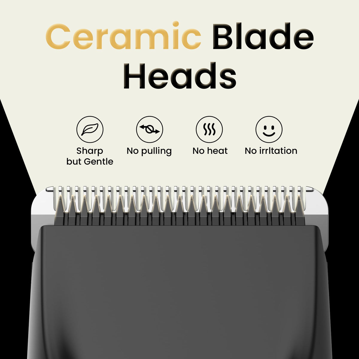 OLOV 2.0 LED light detail illuminating tricky areas for precise grooming