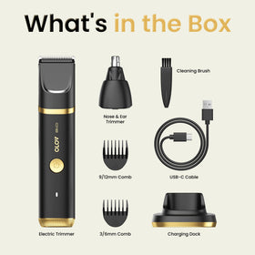 OLOV 2.0 packaging and accessories laid out showing replaceable heads included