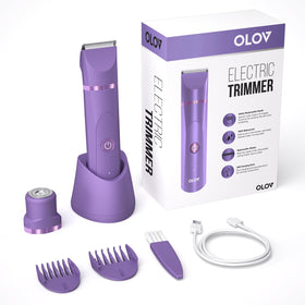 OLOV ceramic blade close-up highlighting smooth edges and gentle trimming benefit