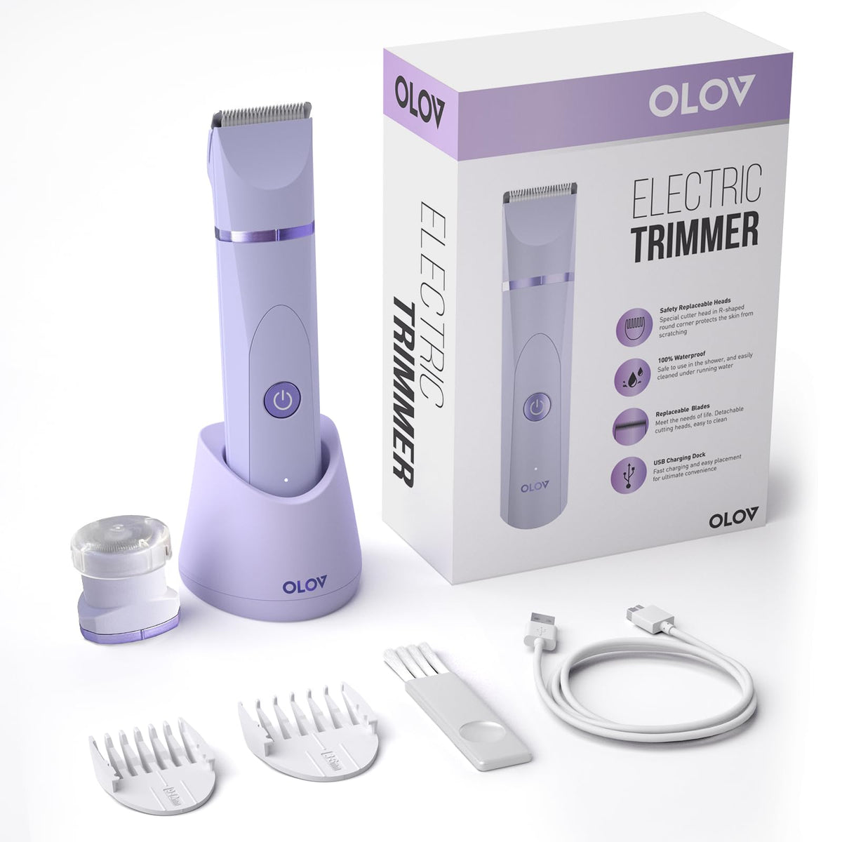 OLOV ceramic blade close-up demonstrating smooth edges for gentle trimming