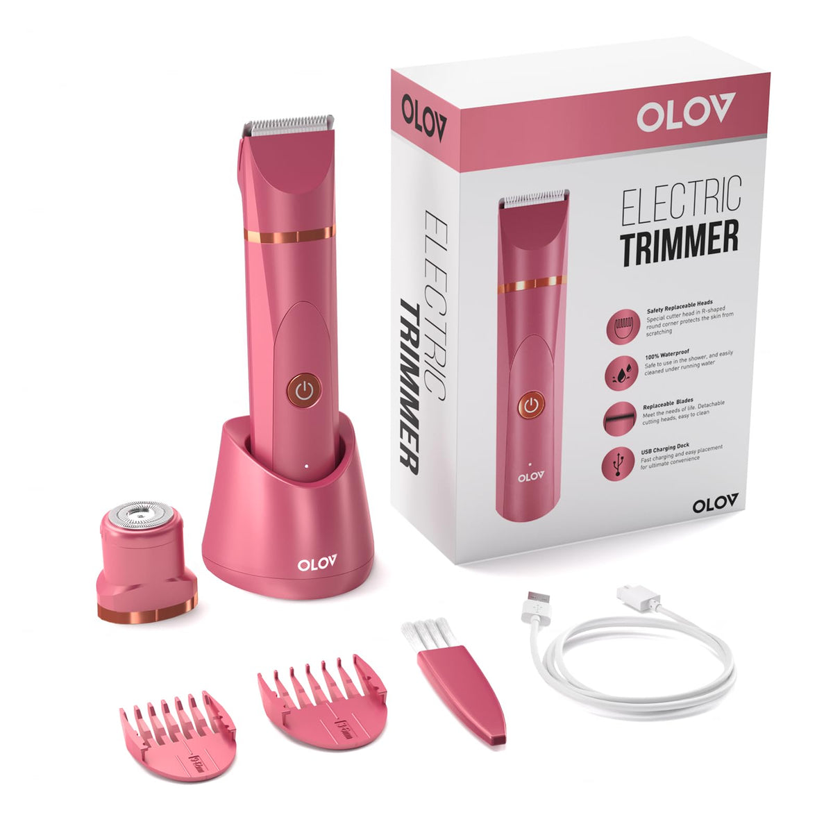 OLOV ceramic blade close-up showing smooth edge and reduced tugging benefit
