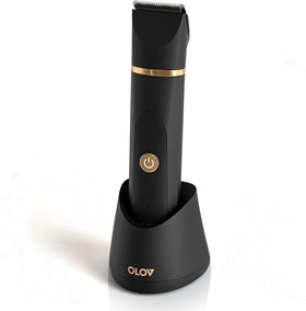 OLOV front view showing compact black body and ergonomic grip for comfortable control