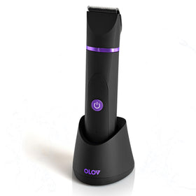 OLOV front view trimmer showing ergonomic grip and controls for confident handling