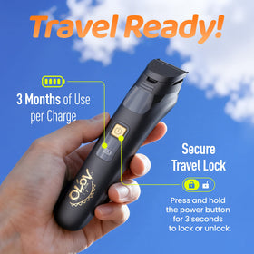 OLOV LITE full accessory layout with combs brush and oil for easy maintenance