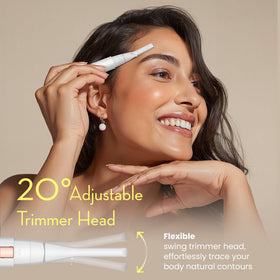OLOV slim blade detail highlighting hypoallergenic stainless steel and rounded tips for safety