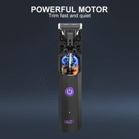 OLOV trimmer in shower environment easy rinseability and water-safe benefit