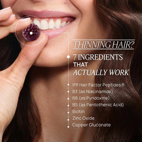 OMI WELLBEAUTY single gummy next to coin for size and portion guidance