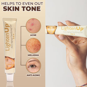 OMIC Lighten-Up 30ml bottle next to a coin showing compact travel-ready volume