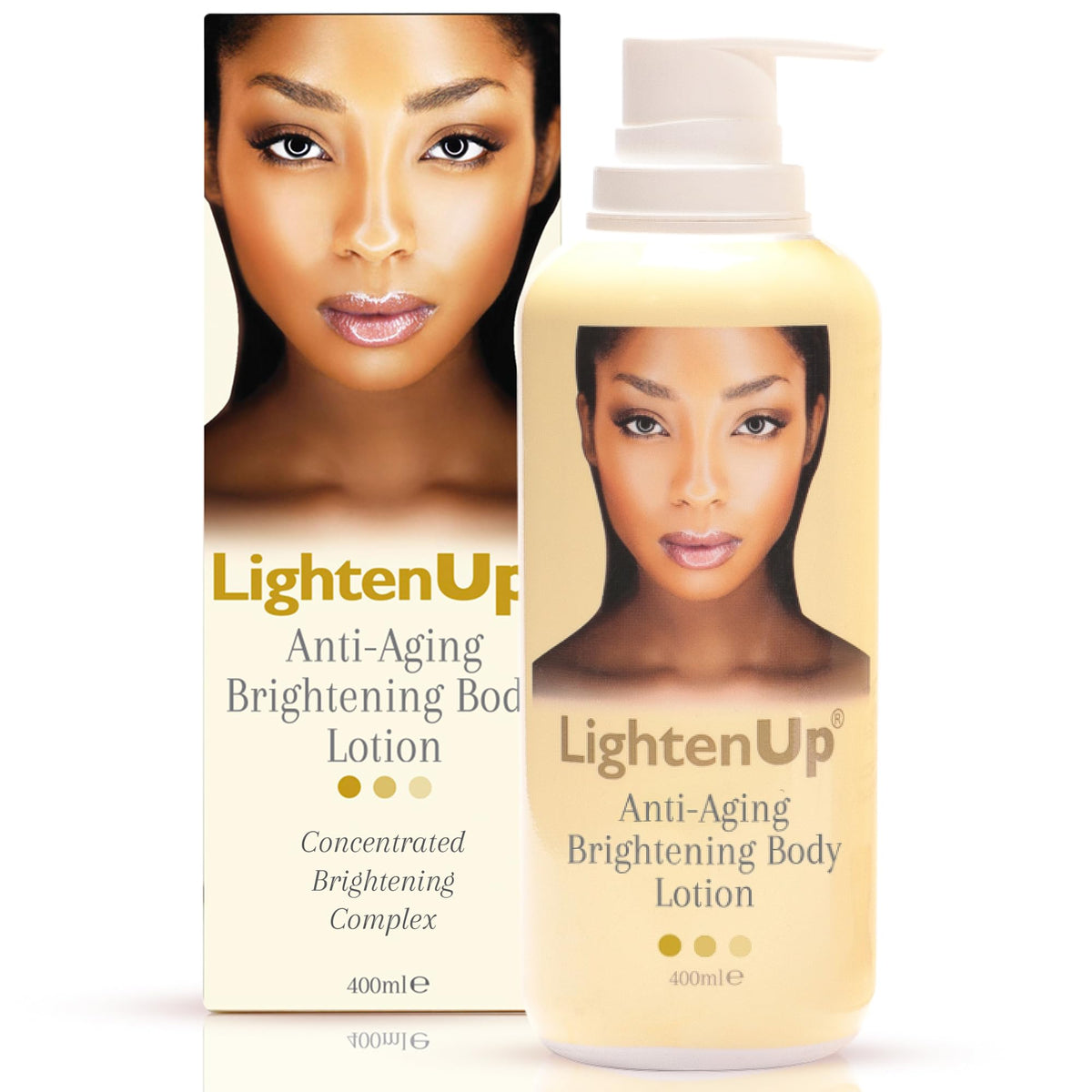 OMIC Lighten-Up front packaging showing label and 400ml bottle benefits